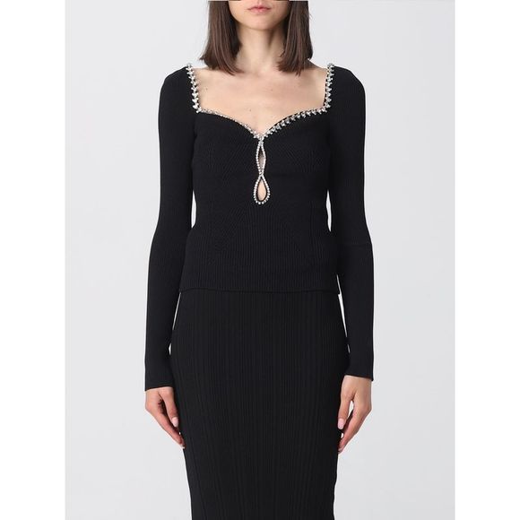 SELF-PORTRAIT Sweaters - Self-Portrait Top Woman Black